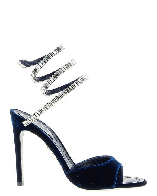 Rene Caovilla Women's Blue 'Spark' Sandals