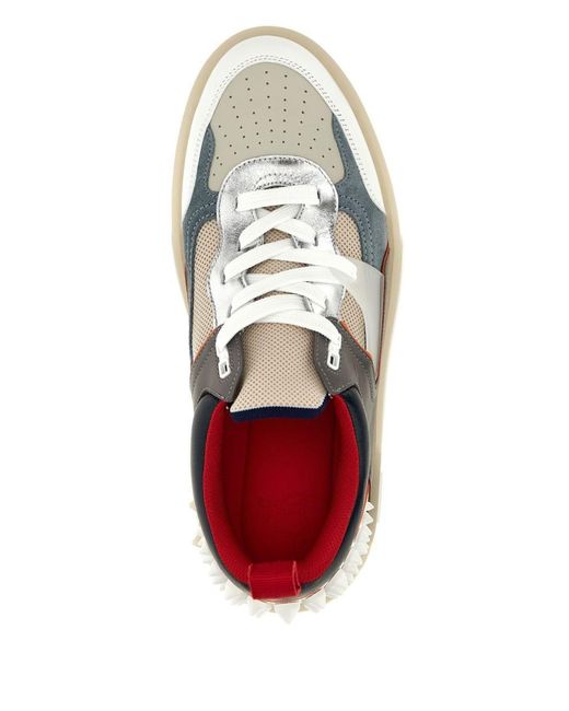 Christian Louboutin Gray Astroloubi Leather Sneakers for men