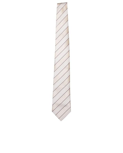 Brunello Cucinelli White Ties for men