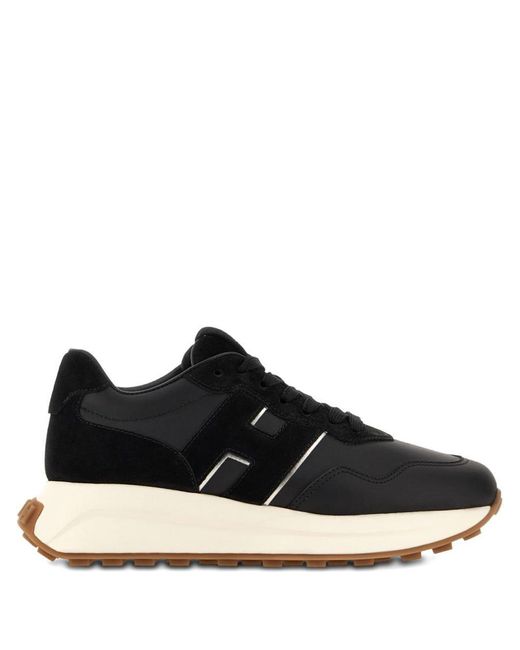 Hogan Black H641 Leather Sneakers