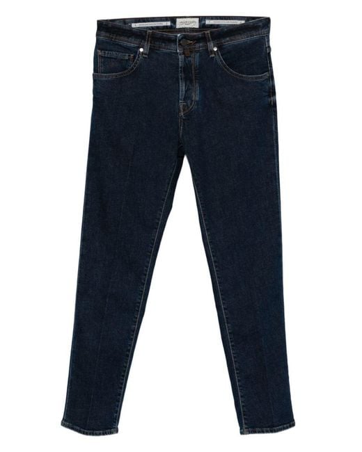 Jacob Cohen Blue Slim Fit Cropped Denim Jeans for men