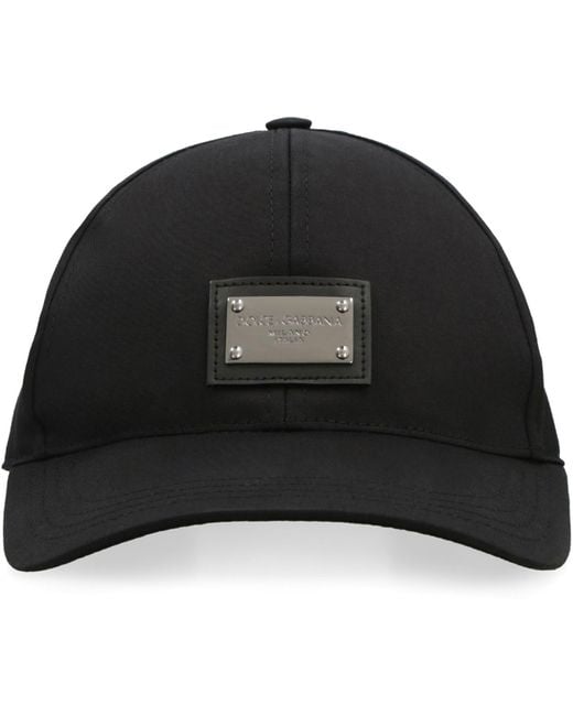 Dolce & Gabbana Black Logo Baseball Cap for men