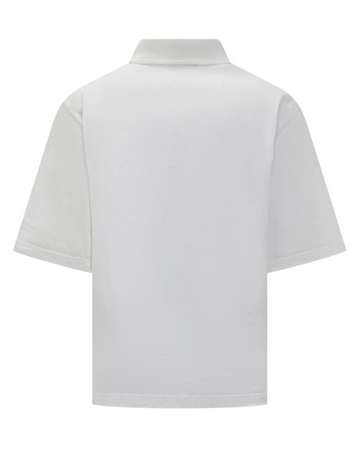 Marni White Polo Shirt With Logo for men