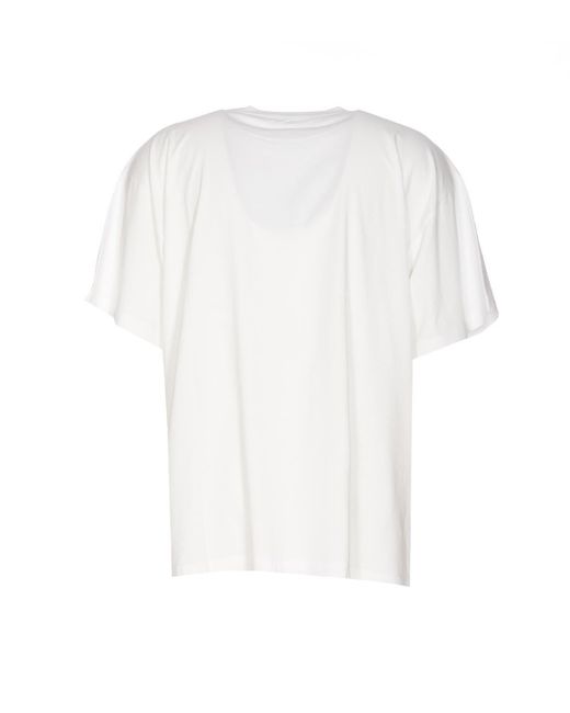 MM6 by Maison Martin Margiela White Cotton T-Shirt for men