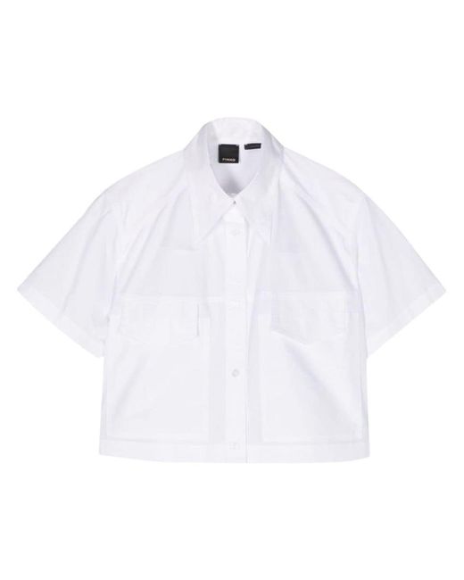 Pinko White Short Cut Shirt