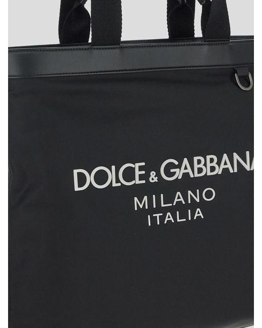 Dolce & Gabbana Black Shopping Bag for men