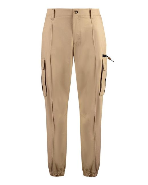 Versace Natural Cotton Cargo-trousers for men