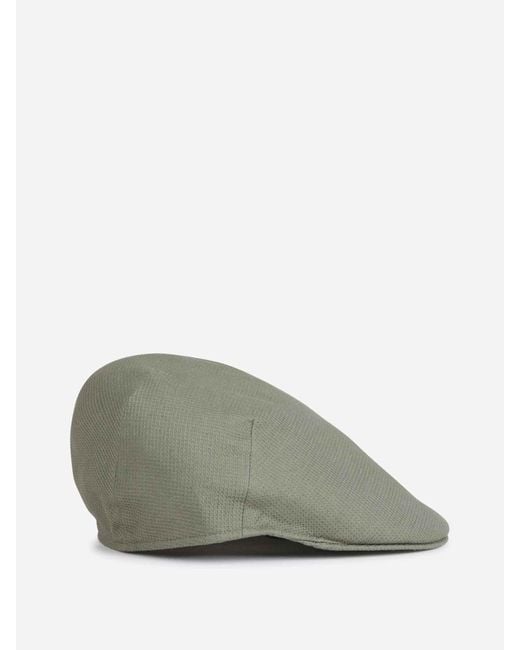 Borsalino Green Flat Beret Cap for men