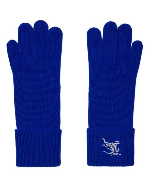 Burberry Blue Cashmere-blend Gloves
