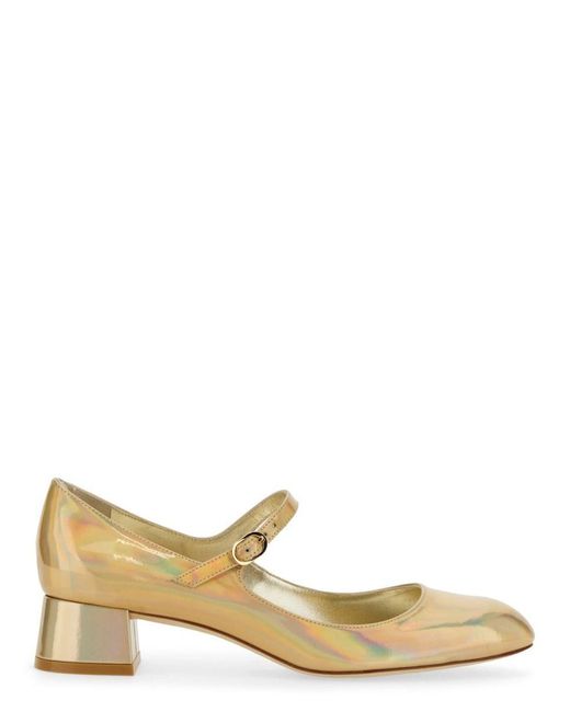 Stuart Weitzman Natural Mary Jane "Vivienne"