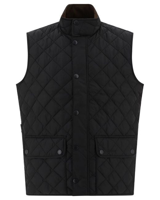 Barbour Black "Lowerdale" Vest Jacket for men