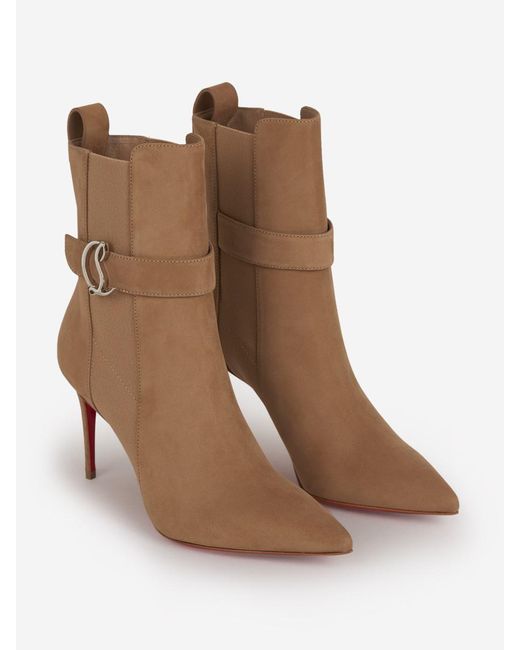 Christian Louboutin Brown Chelsea Booties