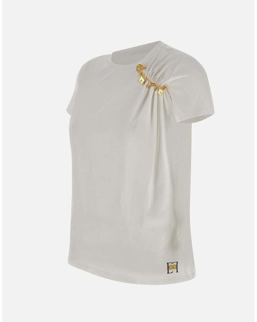 Elisabetta Franchi White T-Shirts And Polos