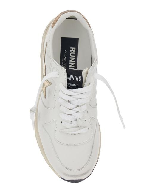 Golden Goose Deluxe Brand White 'Running Sole' Sneaker With Side Star Detail