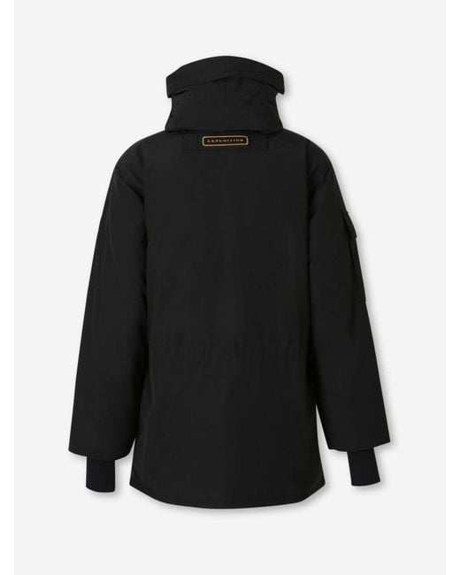 Canada Goose Black Long Expedition Down Jacket for men