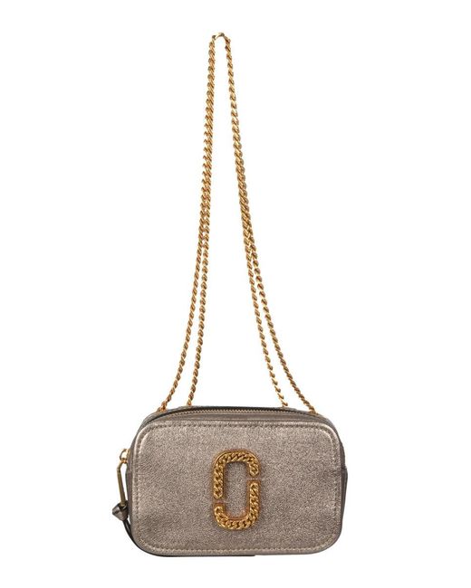 Marc Jacobs Leather The Glam Shot Metallic Bag - Lyst