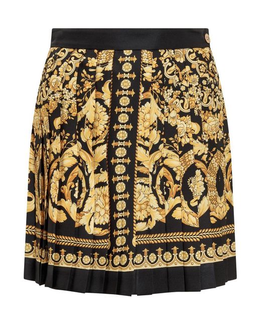 Versace Metallic Baroque Skirt