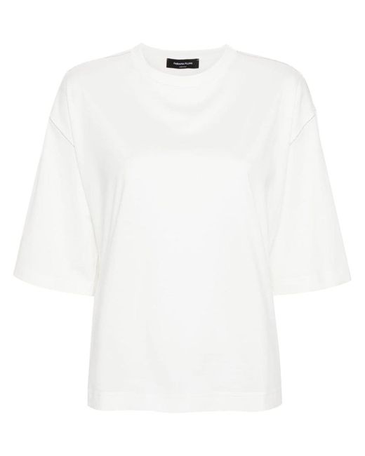 Fabiana Filippi White Oversized Cotton T-shirt