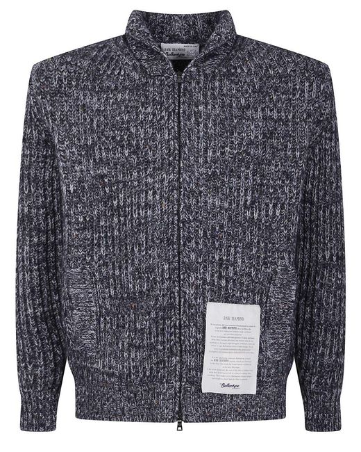Ballantyne Blue Full Zip Cardigan for men