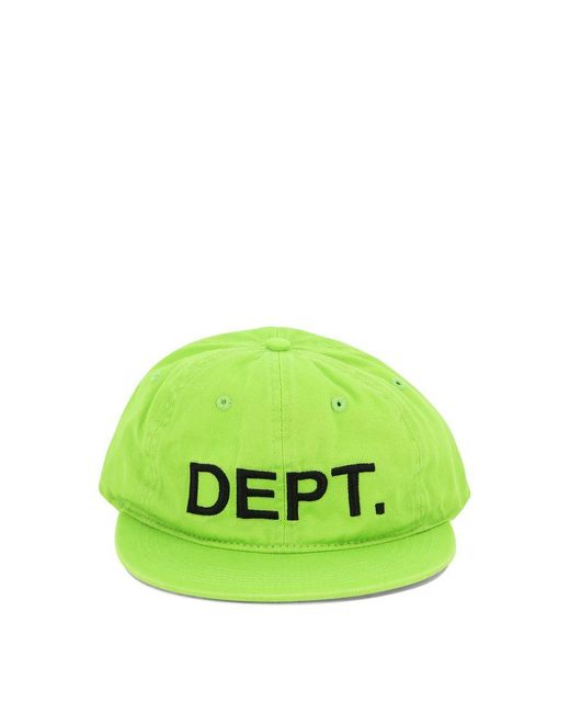 GALLERY DEPT. Green "Dept." Cap for men