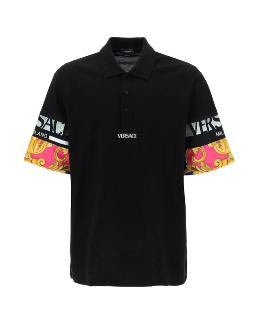 Versace Cotton Medusa Renaissance College Fit Polo Shirt in Black for Men Save 29 Lyst Canada