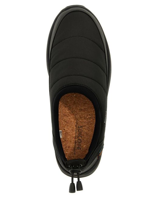 Suicoke Black Pepper Mod-ev Flat Shoes for men