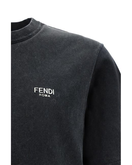 Fendi Black T-Shirt for men