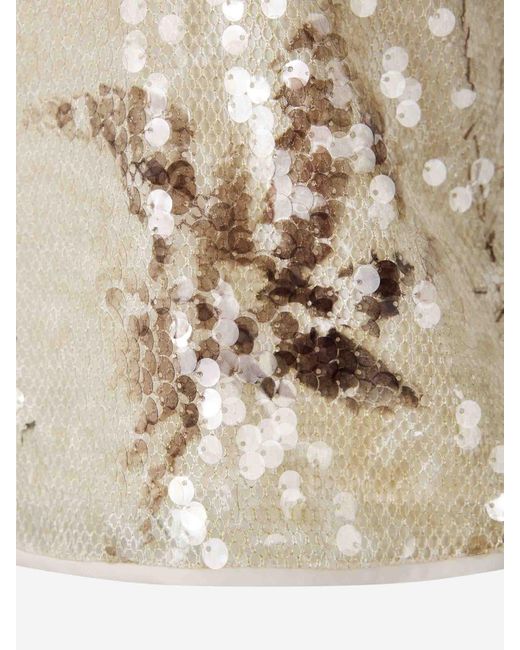 Peserico Natural Lurex Sequin Top