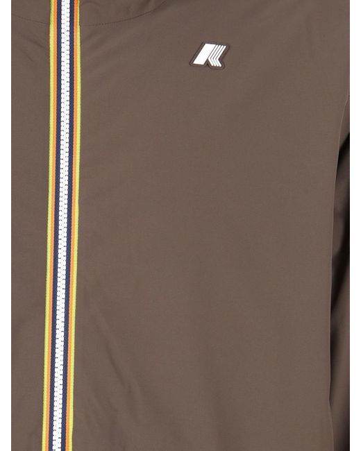 K-Way Brown Long Down Floor for men