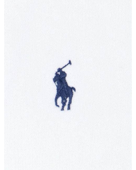 Polo Ralph Lauren White Logo Hoodie for men