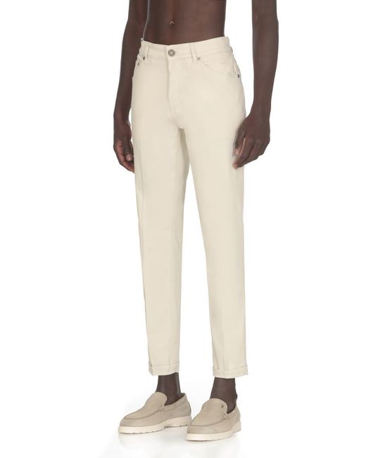 PT Torino White Trousers Ivory for men