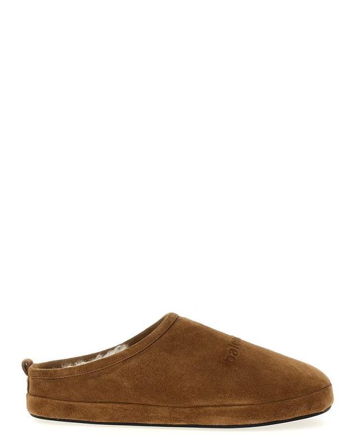 Balenciaga Brown 'Alaska' Sabots for men