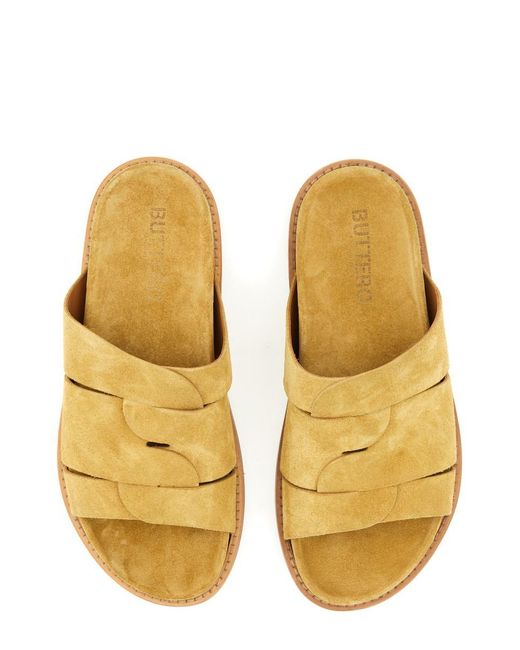 Buttero Yellow Slipping Sandal for men