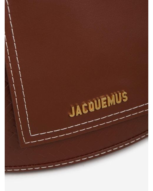Jacquemus Brown Le Petit Panier Soli Leather Bag