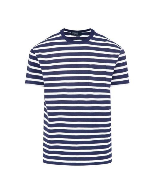 Polo Ralph Lauren Blue Stripe T-shirt for men