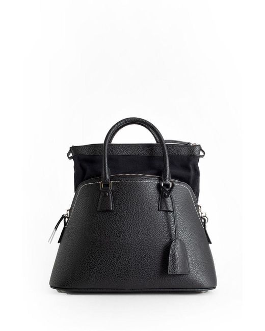 Maison Margiela Black 5Ac Classique Midi Shoulder Bag