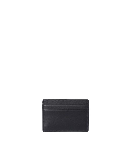 Versace Black Leather Card Holder for men