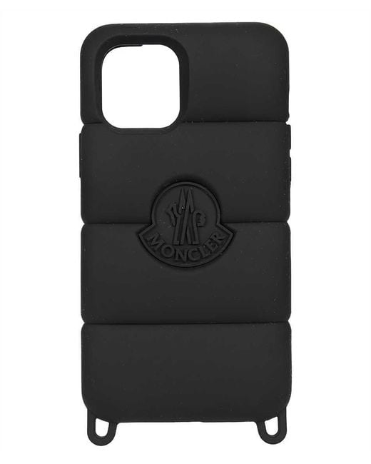 Moncler Black Iphone Silicon Case for men