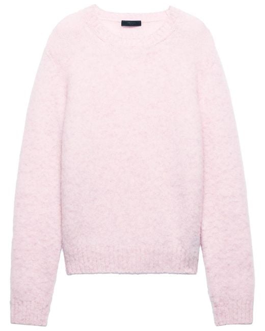 Prada Pink Wool Sweater for men