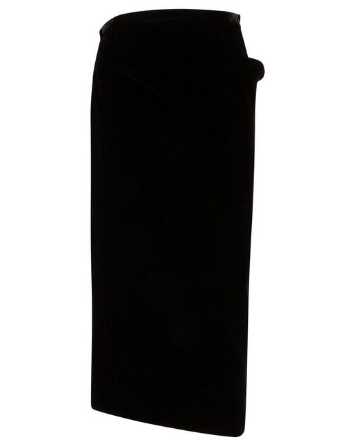 Etro Black Velvet Skirt