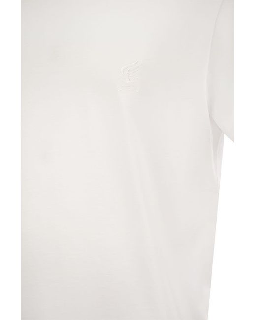 Hogan White Cotton Jersey T-Shirt for men