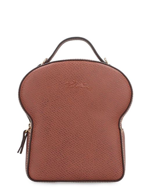 Longchamp Brown Toast Épure Xs Leather Bag