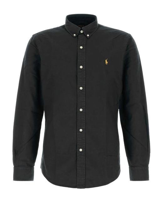 Polo Ralph Lauren Black Slim Fit Shirt Clothing for men
