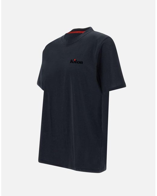 Kiton Blue T-Shirts And Polos for men