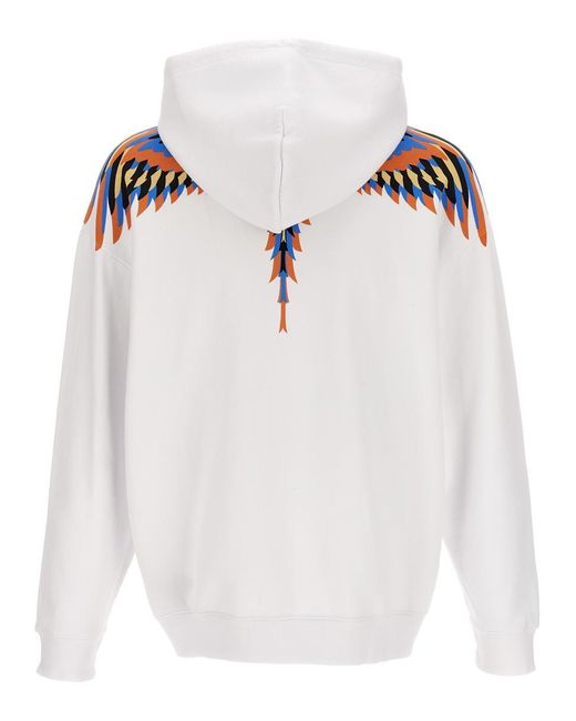Marcelo Burlon White Optical Wings Sweatshirt for men