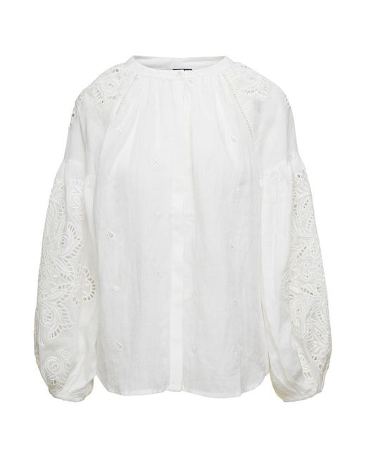 Scarlett Poppies White Embroidery Anglais Shirt