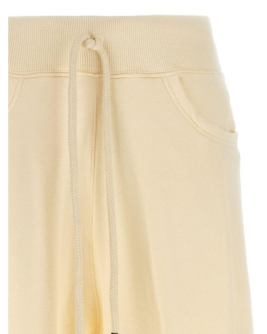 R13 Natural Crop Style Fleece Cotton Joggers