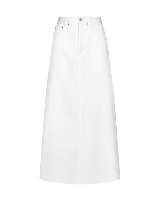 MM6 by Maison Martin Margiela White Skirts