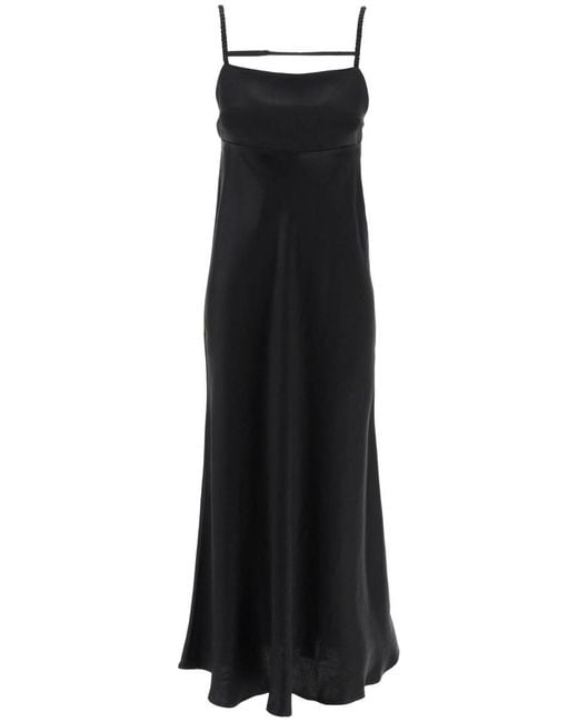 Max Mara Black Long Baden Dress
