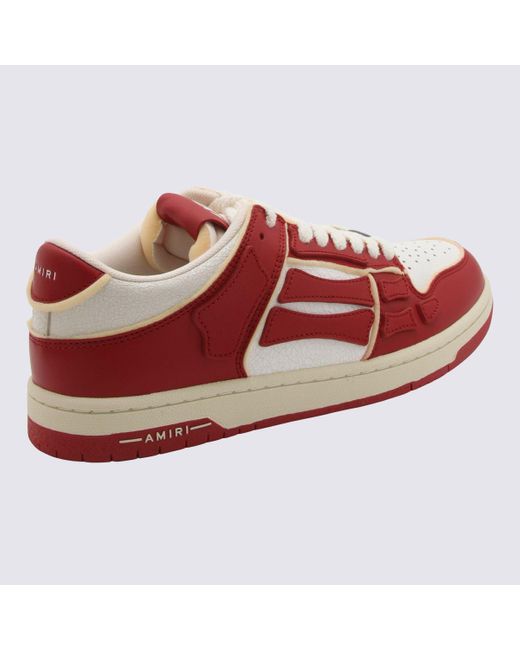 Amiri Red And Leather Sneakers for men